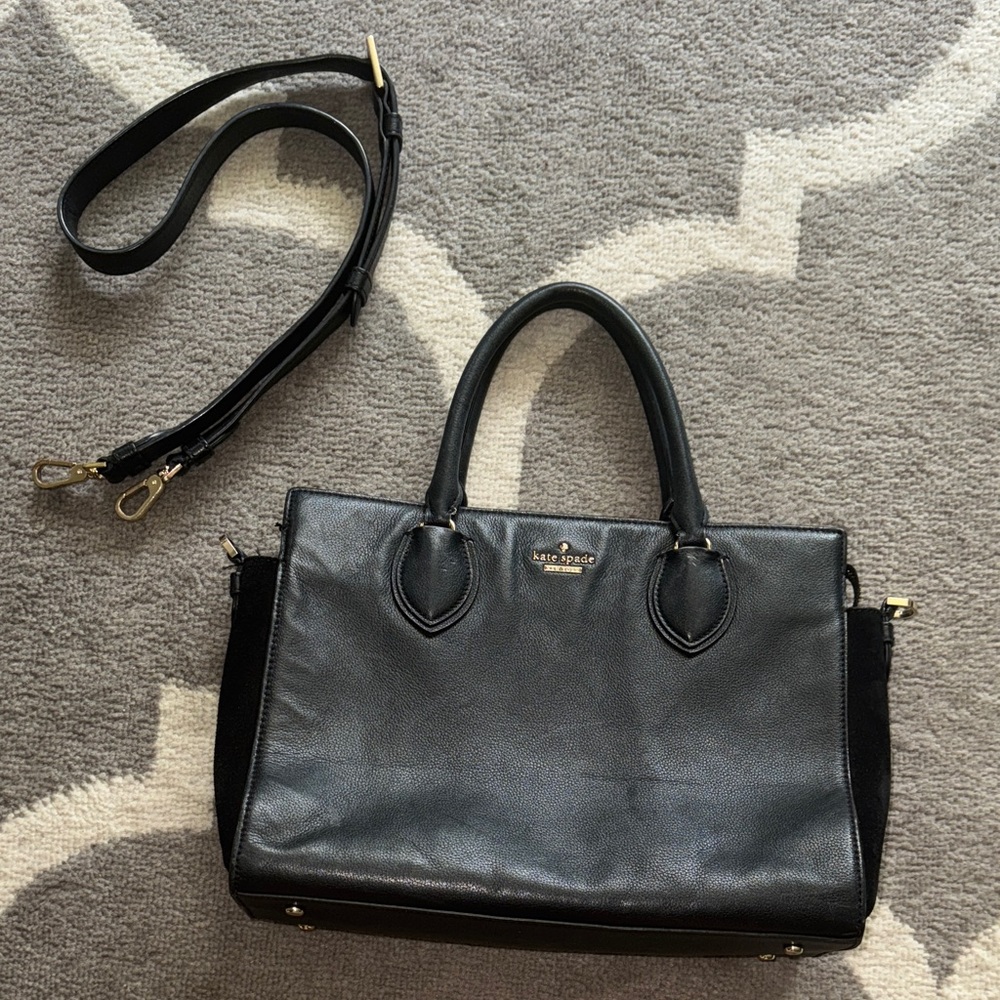 Kate Spade Black Leather Satchel